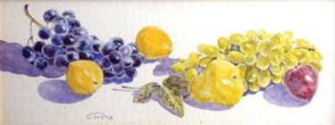 Painting titled "Raisins...prunes" by Francis Cordina, Original Artwork