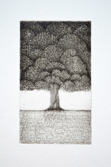 "topiaire 1" başlıklı Baskıresim François Crinel tarafından, Orijinal sanat, Gravür