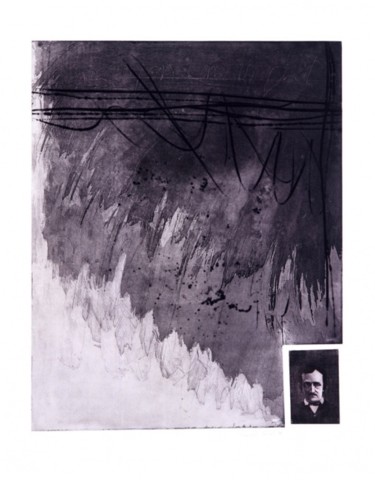 Printmaking titled "Alan Edgar Poe 2" by François Crinel, Original Artwork, Etching