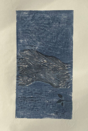Отпечатки и Гравюры под названием "Trois petites feuil…" - François Crinel, Подлинное произведение искусства, Линогравюры