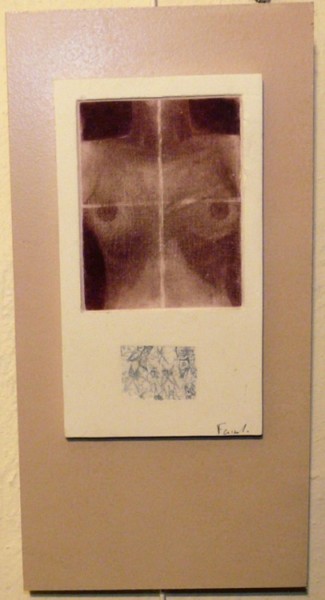 Drawing titled "NU rose" by François Crinel, Original Artwork, Other