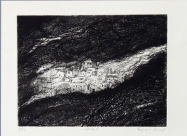 Estampas & grabados titulada "Cocinco" por François Crinel, Obra de arte original, Grabado