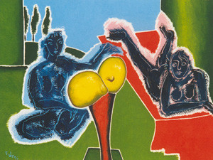 Peinture intitulée "Les citrons" par Francis Denis, Œuvre d'art originale