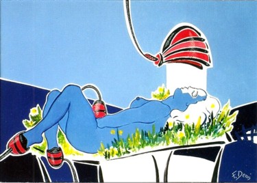 Peinture intitulée "Prémices d'été" par Francis Denis, Œuvre d'art originale