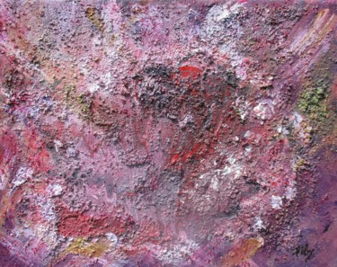 Картина под названием "Violeta" - Fèby, Подлинное произведение искусства, Акрил Установлен на Деревянная рама для носилок