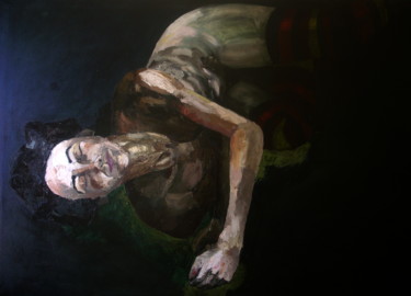 Pintura titulada "En el suelo" por Federico Pedro, Obra de arte original, Otro