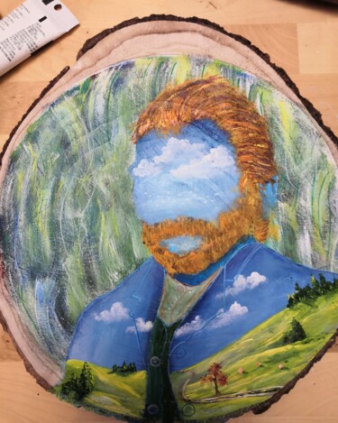 Malerei mit dem Titel "Van Gogh" von Feedeluz, Original-Kunstwerk, Acryl
