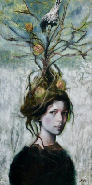 Peinture intitulée "Io sono l'albero /…" par Federica Belloli, Œuvre d'art originale, Acrylique