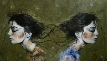 Schilderij getiteld "Solitudini, Lonelin…" door Federica Belloli, Origineel Kunstwerk, Acryl