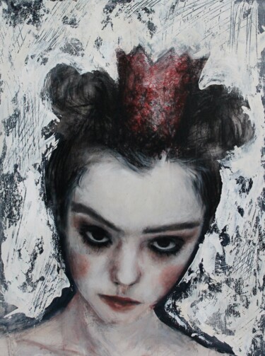 Painting titled "Without a kingdom IV" by Federica Belloli, Original Artwork, Acrylic Mounted on Wood Stretcher frame