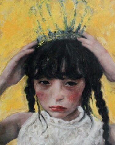 Painting titled "Without a kingdom VI" by Federica Belloli, Original Artwork, Acrylic Mounted on Wood Stretcher frame