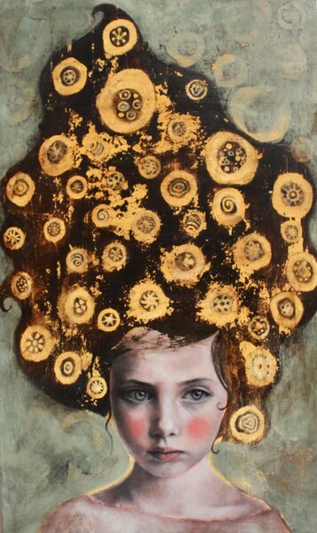 绘画 标题为“The garden of dreams” 由Federica Belloli, 原创艺术品, 丙烯 安装在木质担架架上