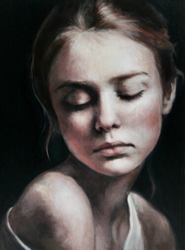 Painting titled "Light and shadow" by Federica Belloli, Original Artwork, Acrylic Mounted on Wood Stretcher frame