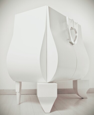 Design intitulée "REGINA DI CUORI" par Federica Ripani (White Art Lab), Œuvre d'art originale, Meuble