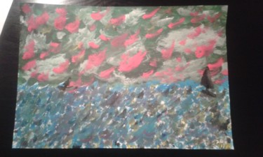 Pittura intitolato "La tempesta" da Federico Barbieri, Opera d'arte originale