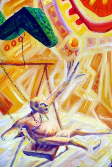 Pintura titulada "Hijos del sol paisa…" por Federico Bassi (fester), Obra de arte original, Oleo