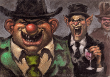 Dibujo titulada "Juges" por Federico Milano, Obra de arte original, Pastel