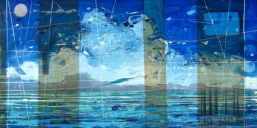 Картина под названием "Mare III" - Federico Pisciotta, Подлинное произведение искусства, Масло Установлен на Деревянная рама…