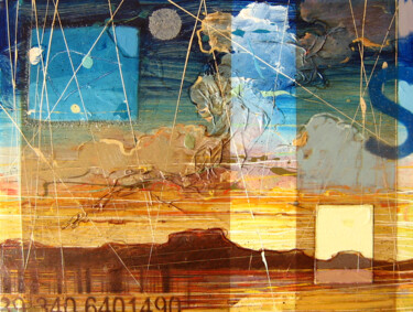 Pittura intitolato "Tramonto sul mare" da Federico Pisciotta, Opera d'arte originale, Olio Montato su Telaio per barella in…
