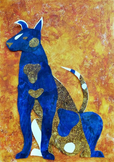 Collages titled "Dog" by Federico Womb, Original Artwork, Collages