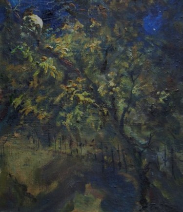 Painting titled "Месяц" by Fedor, Original Artwork, Other