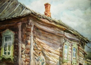 Painting titled "Русское зодчество." by Fedor, Original Artwork, Oil