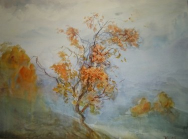 Painting titled "Оесенний пейзаж" by Fedor, Original Artwork, Other