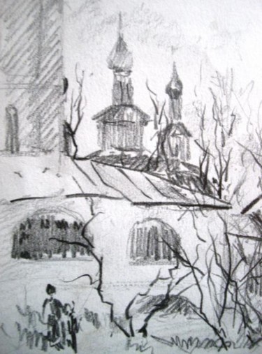 Рисунок под названием "Новодевичий монасты…" - Fedor, Подлинное произведение искусства, Другой