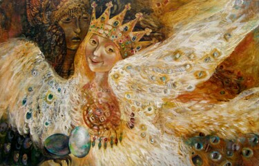 Картина под названием "Joy and sorrow" - Fedor Zubkov, Подлинное произведение искусства, Масло Установлен на Деревянная рама…