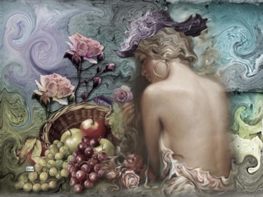 Digital Arts titled "N46  femme" by Christine, Original Artwork, Digital Painting
