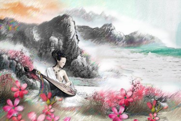 Arts numériques intitulée "152 Asiatique" par Christine, Œuvre d'art originale, Peinture numérique