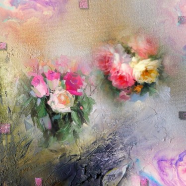 Arts numériques intitulée "526  Fleurs" par Christine, Œuvre d'art originale, Peinture numérique