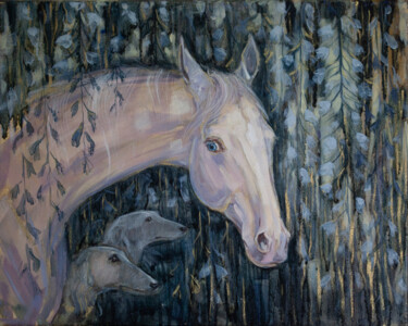 Картина под названием ""The twilight"" - Fefa Koroleva, Подлинное произведение искусства, Масло