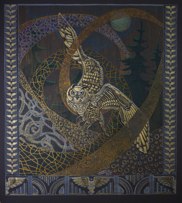 「"Owl's fairy tale:…」というタイトルの絵画 Fefa Korolevaによって, オリジナルのアートワーク, その他