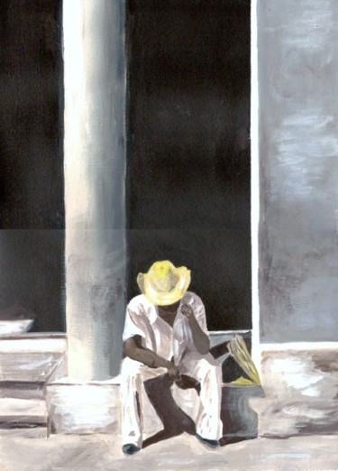 Painting titled "Cubain" by Fg, Original Artwork, Oil