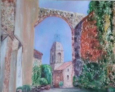 Painting titled "Vieux Cannet des Ma…" by Felicia Butel, Original Artwork, Oil