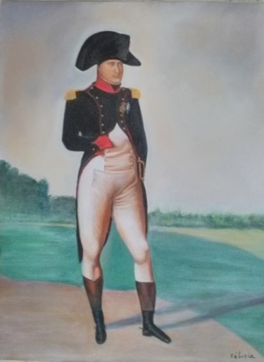 Painting titled "Napoleon (bi centen…" by Felicia Butel, Original Artwork, Oil