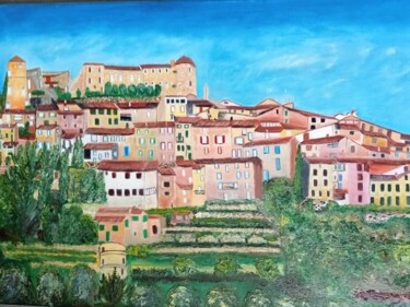 Painting titled "CALLIAN (var)" by Felicia Butel, Original Artwork, Oil