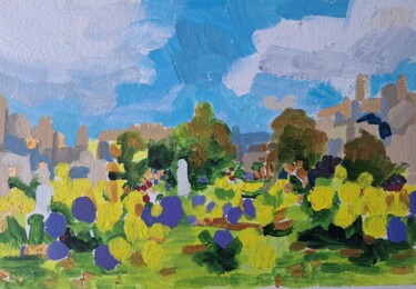Картина под названием "Tuileries Garden Pa…" - Felicia Stockdale, Подлинное произведение искусства, Акрил