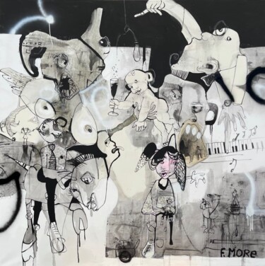 Картина под названием "Untitled #3" - Feliciana More, Подлинное произведение искусства, Масло