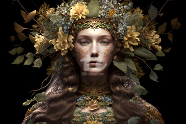 Fotografia intitulada "Spring goddess" por Felima, Obras de arte originais, Fotografia Manipulada