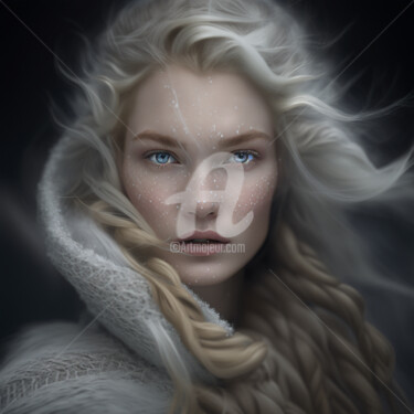 Digitale Kunst mit dem Titel "Portrait of a Snow…" von Felima, Original-Kunstwerk, Digitale Fotografie