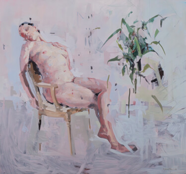 Pintura titulada "Al Desnudo" por Felipe Achondo, Obra de arte original, Oleo