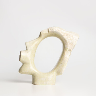 Sculpture titled "Perfil de mujer mod…" by Felipe Cesar D'Oliveira, Original Artwork, Stone