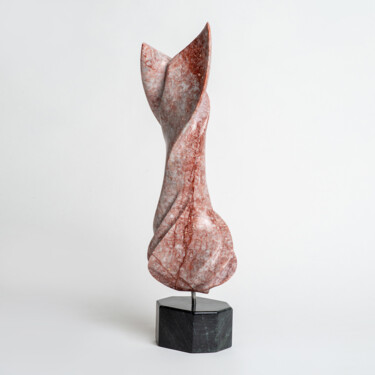 Sculptuur getiteld "Fuego abstracto" door Felipe Cesar D'Oliveira, Origineel Kunstwerk, Steen