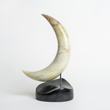 Escultura intitulada "Media Luna" por Felipe Cesar D'Oliveira, Obras de arte originais, Pedra
