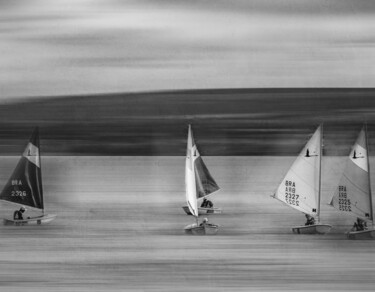 Photography titled "Sailboats over the…" by Felipe Hueb, Original Artwork, Digital Photography
