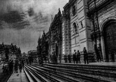 Photography titled "Cathedral Reflectio…" by Felipe Hueb, Original Artwork, Manipulated Photography
