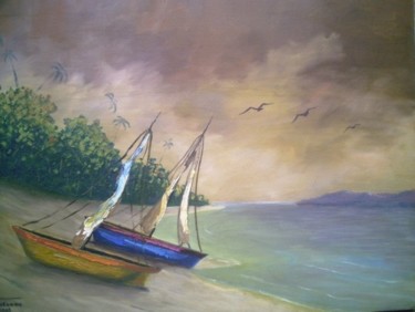 Painting titled "A Ilha" by Comendador Felipe Henrique, Original Artwork, Other