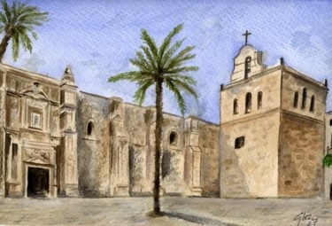 Pintura titulada "Catedral de Almería" por Felipe Sérvulo, Obra de arte original, Oleo